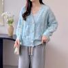 2024 Autumn Women's V-Neck Loose Knit Cardigan