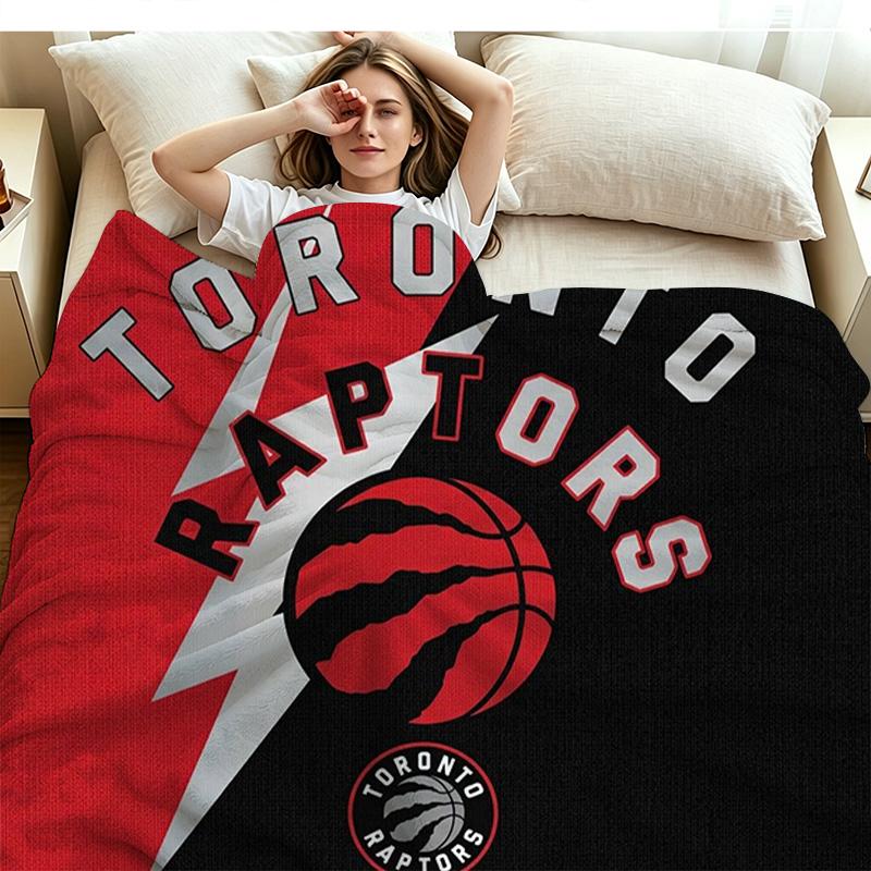 Toronto Raptors Print Flannel Blanket High Quality Warm Comfortable Cover for All Seasons Perfect for Gifts Home Decor