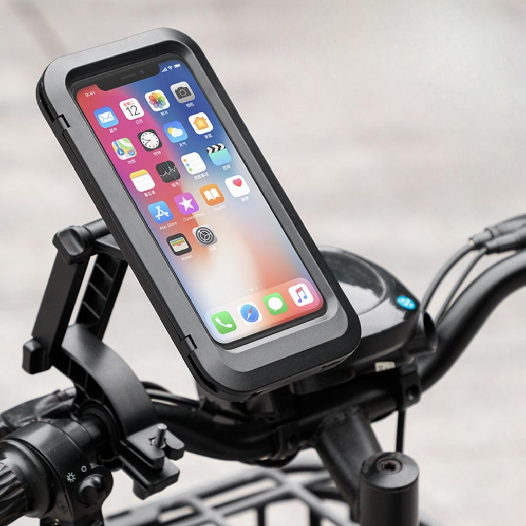 Motorcycle, Bicycle, Mobile Phone Holder, ABS Material, Magnetic Design, Retractable, Rainproof Bicycle and Electric Bike Navigation Holder