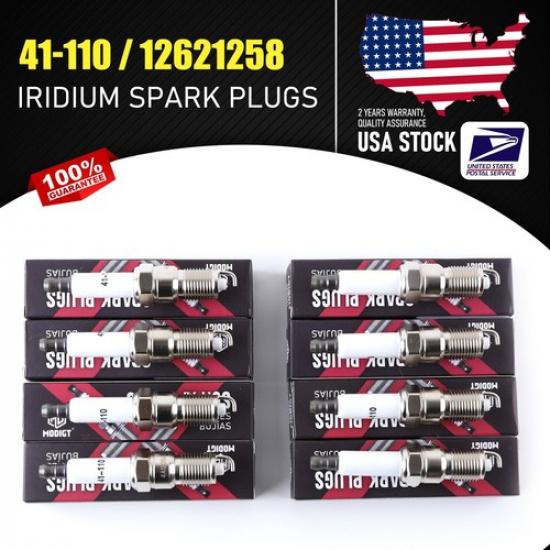 8pcs Replace For 41-110 OEM #12621258 Performance Iridium Spark Plugs For Isuzu