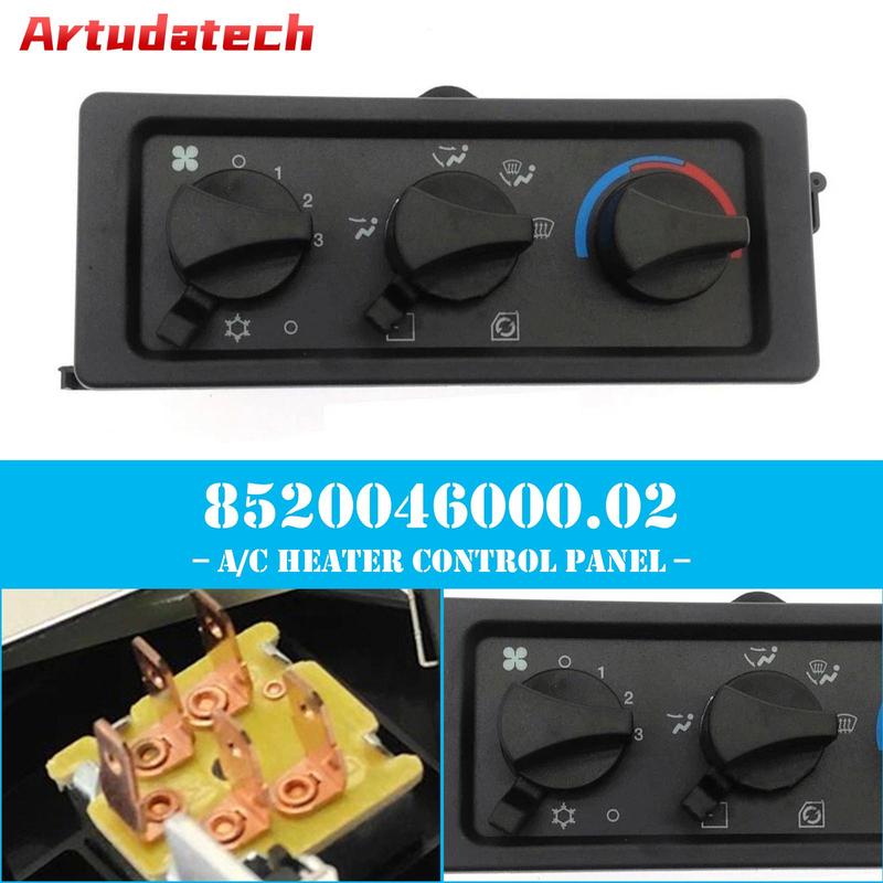 Artudatech A/C Heater Control Panel for Freightliner FL60 FL70 C840 8520046000.02 Car Accessories