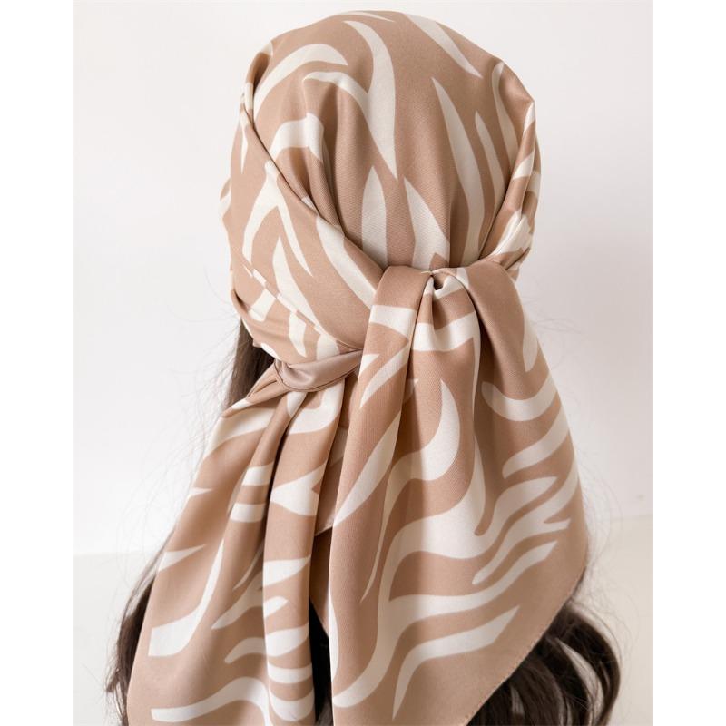 Vintage Twill Printed Square Scarf For Women Fashion
