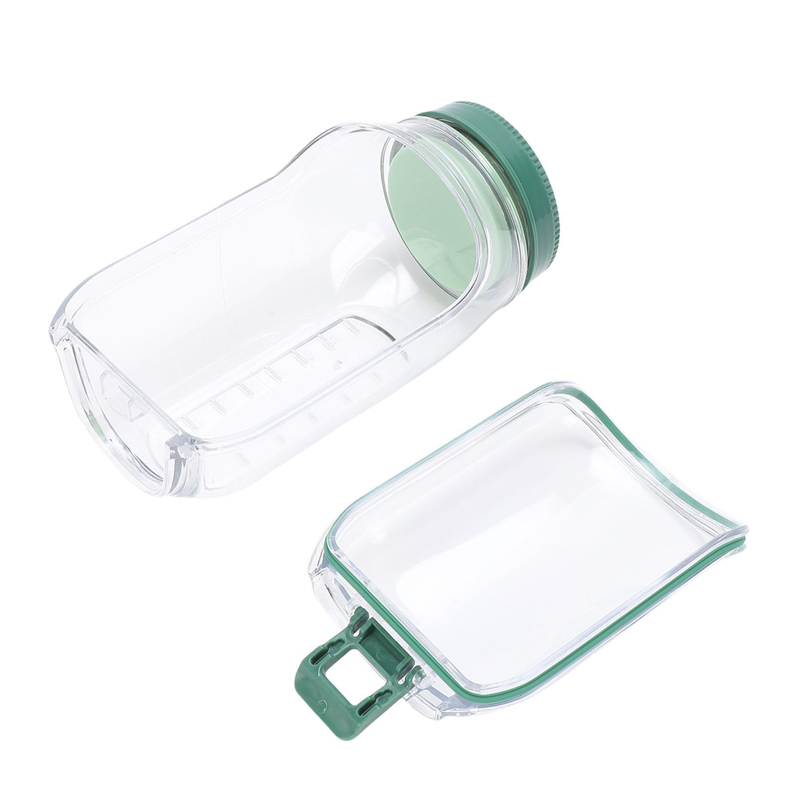 Salad Jar Salad Jar Side Open Plastic Leakproof Portable Salad Container with Dressing Compartment for Travel Meal Preparation