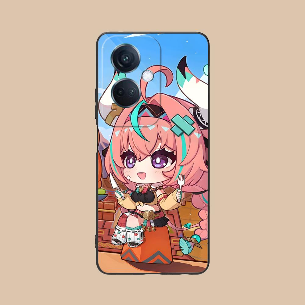 

Game GI Varesa Matte TPU Mobile Phone Case for OPPO Reno 14 13 12 11 10 9 8 7 6 5 F T Pro 5G Colorful Printing Cover OPPO Reno5 5G