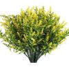 8 Bundles of Lifelike Artificial Flowers for Outdoor Home Garden Decor Vibrant Faux Plants for Patios and Walkways