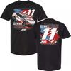 Denny Hamlin 2025 SportClips Patriotisches Auto T-Shirt Herren Damen Tees Top Schwarz