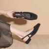Xiaoxiangfeng Mary Jane Shoes Women's Fashion Square Head Single Shoes Are Comfortable, Soft Soles Are Not Tired, Thick Heels Are Not Tired, and the O