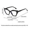 Blaulichtblockierende Brillenfassung für Damen, schlichte Brille, Vintage-Optik, Brille, Unisex, neuer Trend, Computerbrille, Katzenauge mit klarer Linse