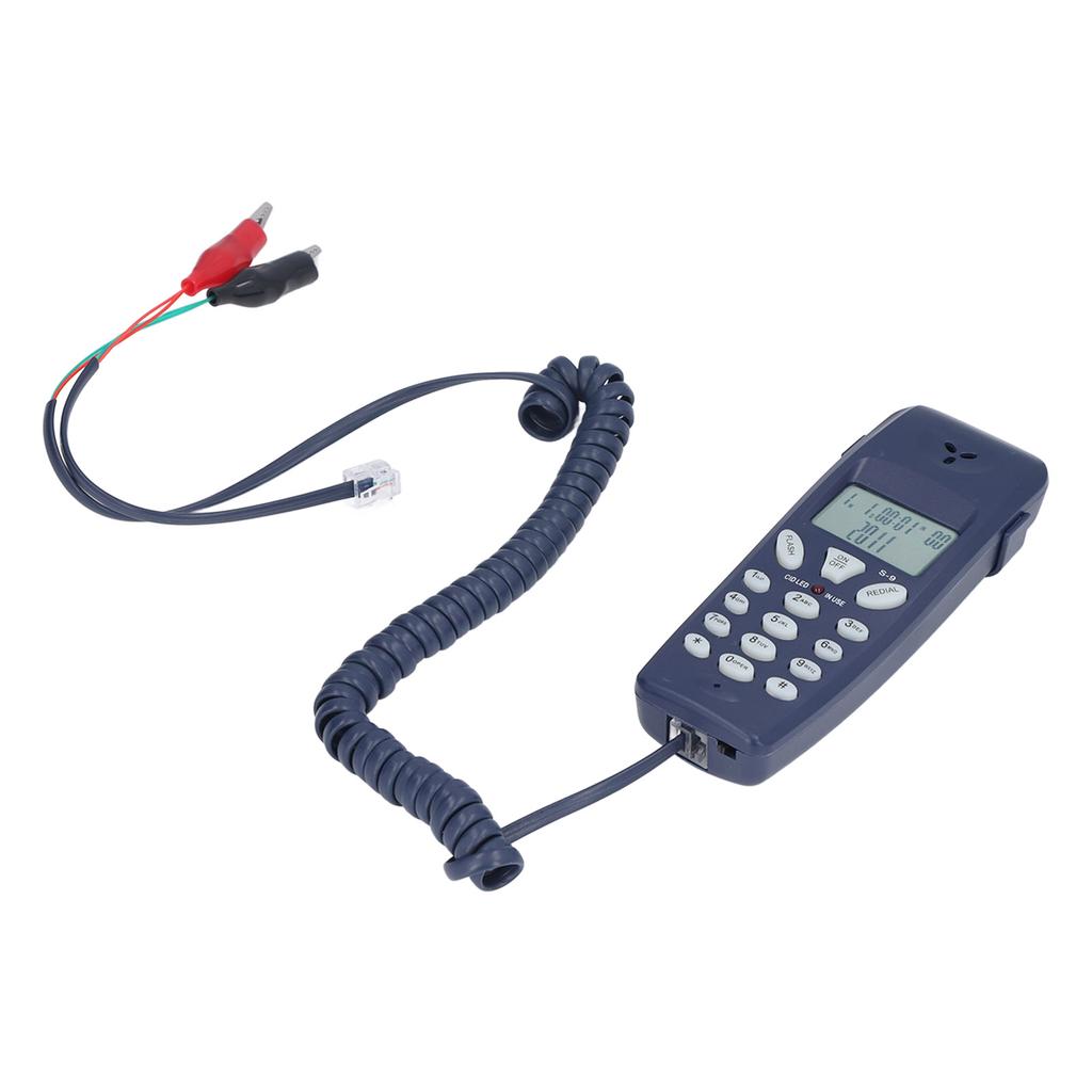 Corded Phone FSK DTMF 12 Bit LCD Display Wired Telephone with Redial Pause Function for Home Office