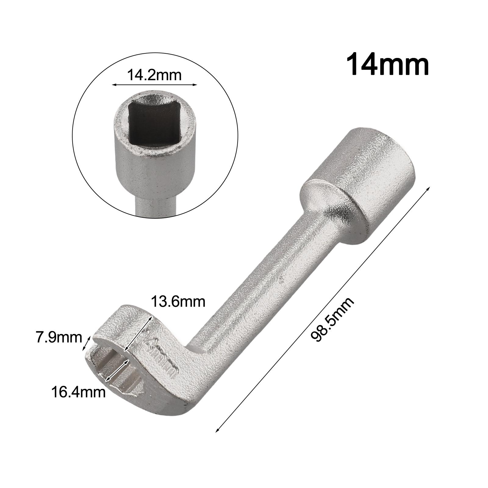 

1pc Automotive 1/2 Drive Diesel Fuel Line Socket Set L Shape Open Ended Wrenches 12mm/14mm/16mm/17mm/18mm/19mm