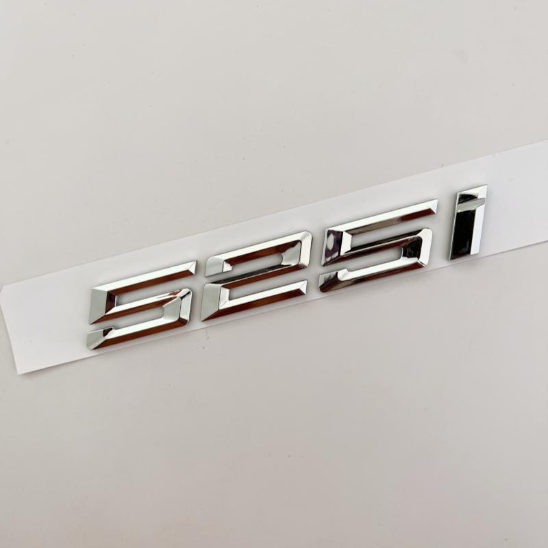 Car 3D ABS Trunk Letters Logo Badge Emblem Decal Sticker For BMW 5 series 520i 525i 528i 530i 535i 540i E39 E60 E61 F10 F11 G30