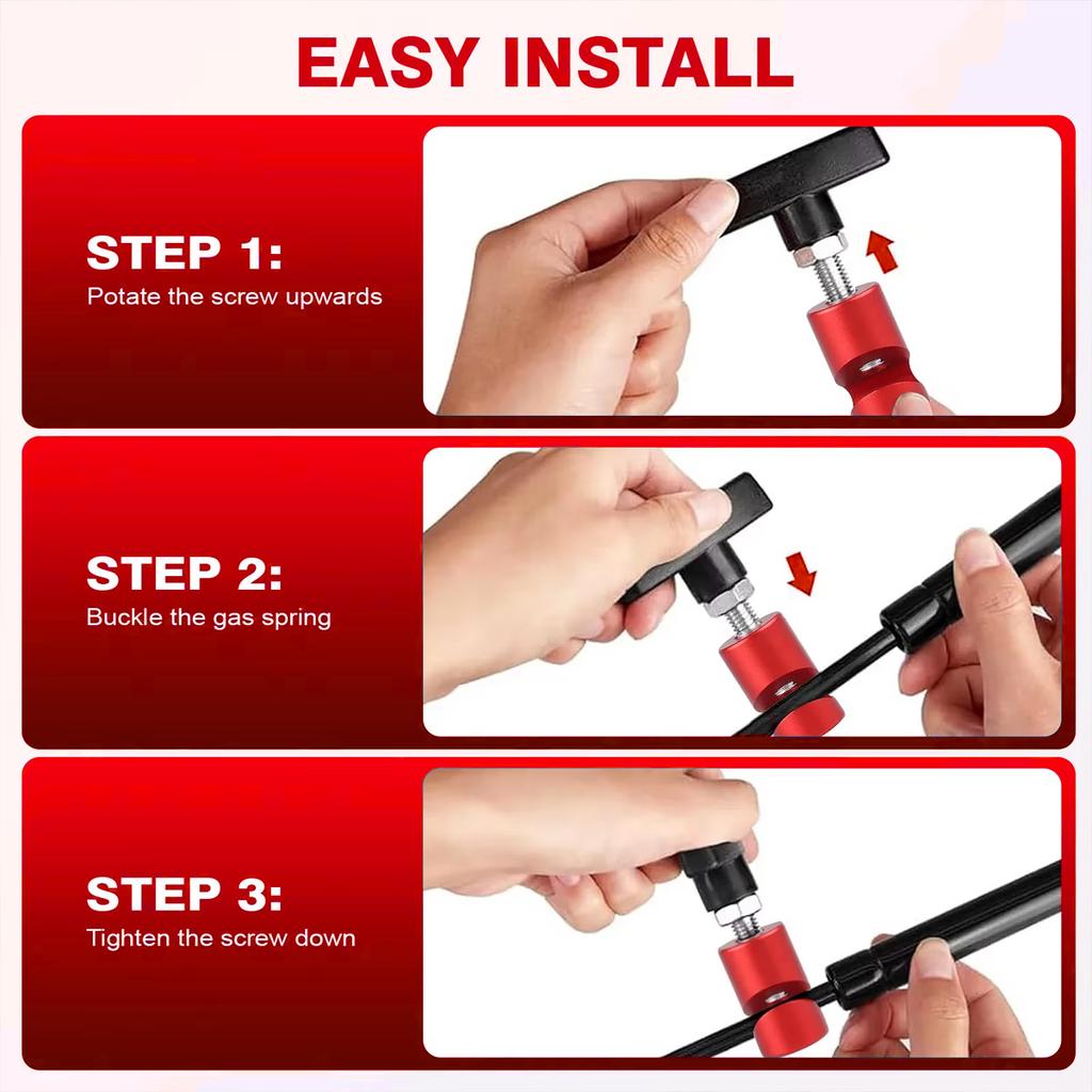 PINMOAP Car Engine Hood Support Rod Fixing Clip Engine Hood Tailgate Anti Slip Safety Bracket Gas Spring Lock Clip Support Tool