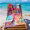 Lovely Bluey Beach Towel Super Soft & Absorbent Comfortable Lightweight Perfect for Traveling Yoga Camping and Swimming