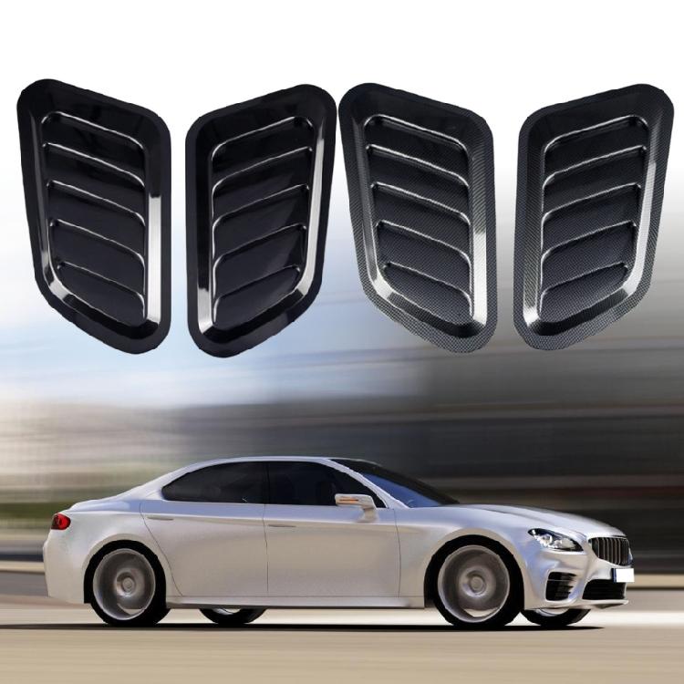 2-pack ABS Dekorativa Bilhuvsventiler Luftintagsskydd Lämpliga för Minskning av Vindhastighet och Förbättring av Fordonsbalans