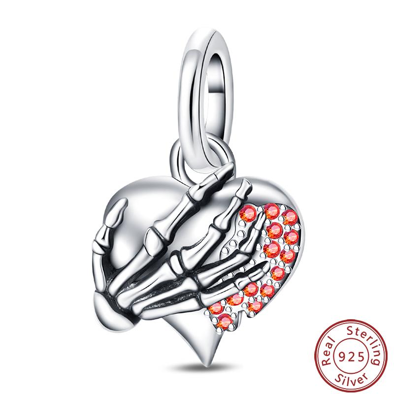 Copper Sincere Emotions Multiple Styles Heart-Shaped Romantic Charms Beads 3Mm Diy Fine Jewelry Making