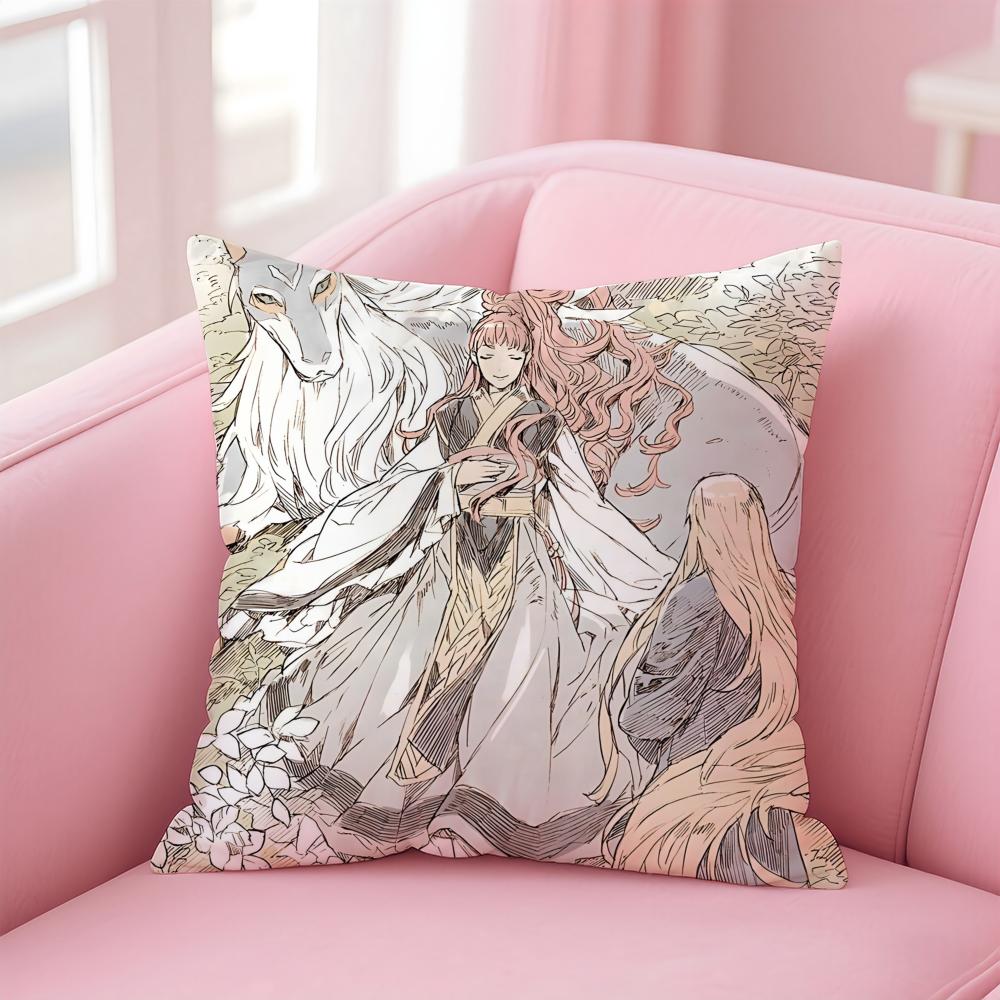 Beautiful Cool Comics The Twelve KingdomsK Cushion Cover Pillow Case Soft Skin Friendly Fabric Concealed Zipper
