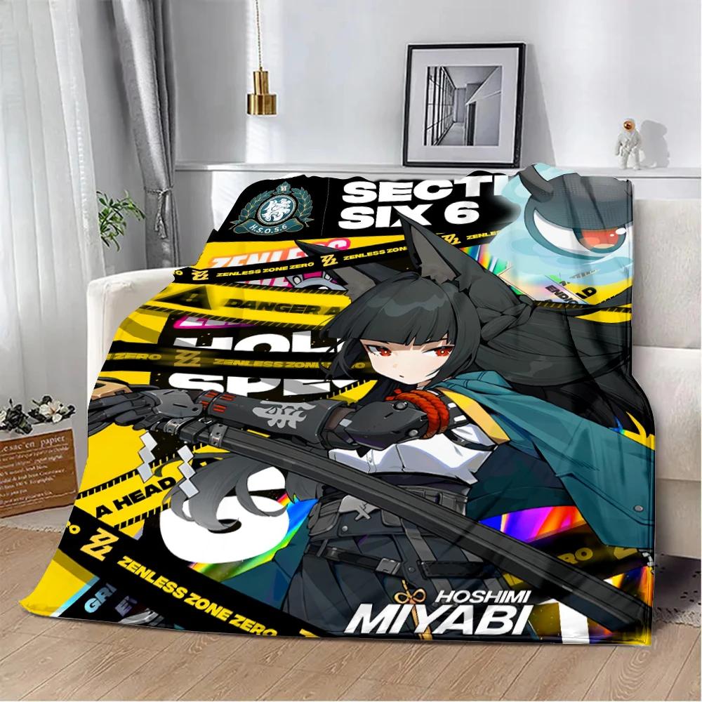 

Zenless Zone Zero ZZZERO ZZZ Nicole Printed Blanket Picker Blankets Теплое одеяло Мягкое и удобное для дома и путешествий Подарок на день рождения 30x40in
