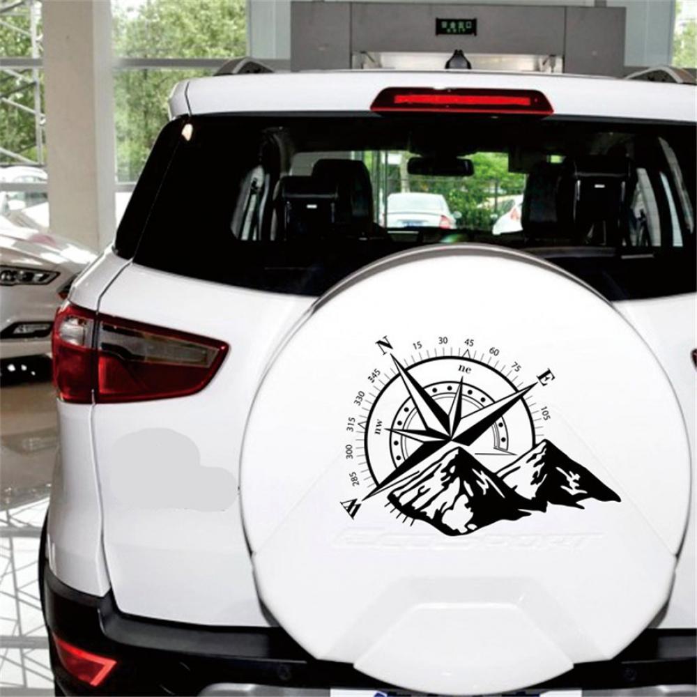 Car Off Road Suv Window Glass Hoods Body Side White Compass Totem Decal Sticker
