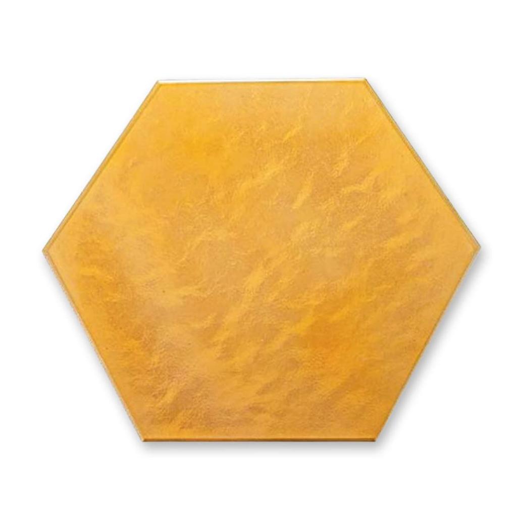 39cm Hexagonal Gold with Cloud Dry Made In Japan J-kitchens Tray, Flow/Black Lacquer,