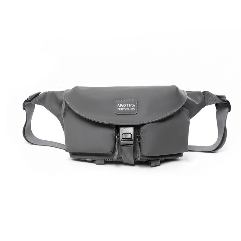 

Messenger Bag Unisex Chest Bag Commuter Shoulder Bag сірий колір
