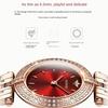 OUPINKE Watches Fashion Diamond-encrusted Waterproof Quartz Watch Women's Watch