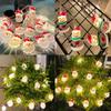 3M Vánoční dekorační světla Sněhulák Vločka Santa Claus Světelný řetěz Vánoční stromek Dekorační potřeby Lampion Přívěsek