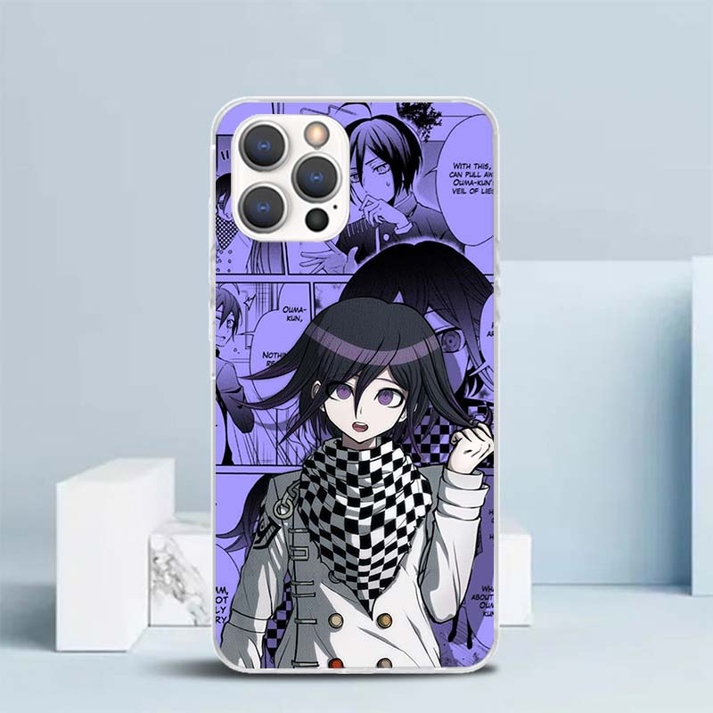 Danganronpa Kokichi Ouma Soft Cover for iPhone 16 17 Air 15 14 Pro Max 16E Phone Case 13 Mini 12 11 7 SE 8 Print Pattern Fit Cas