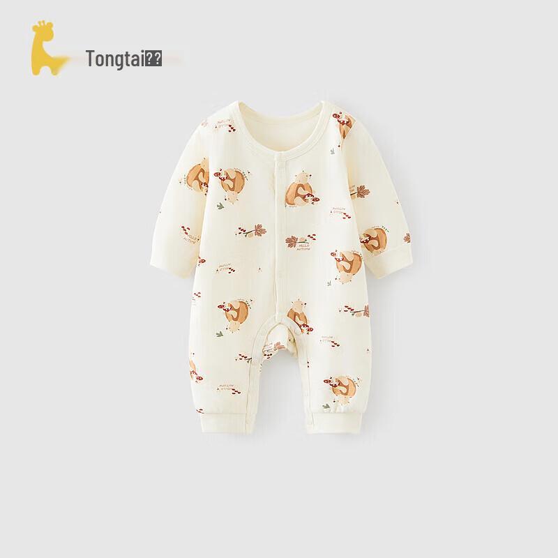 TONGTAI Baby Pure Cotton Long-Sleeve Romper 90cm