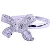 Elegant Bow-Knot Diamond-Embellished Wedding Ring for Women