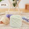 3 Skeins Chunky Chenille 7mm Thick 70M Long for Hand Knitting Cushion Blanket Gloves Beginners