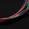 6pcs Set Rainbow Colors Colorful Acoustic Guitar Strings Musical Instruments Replacement Steel Chord Wire