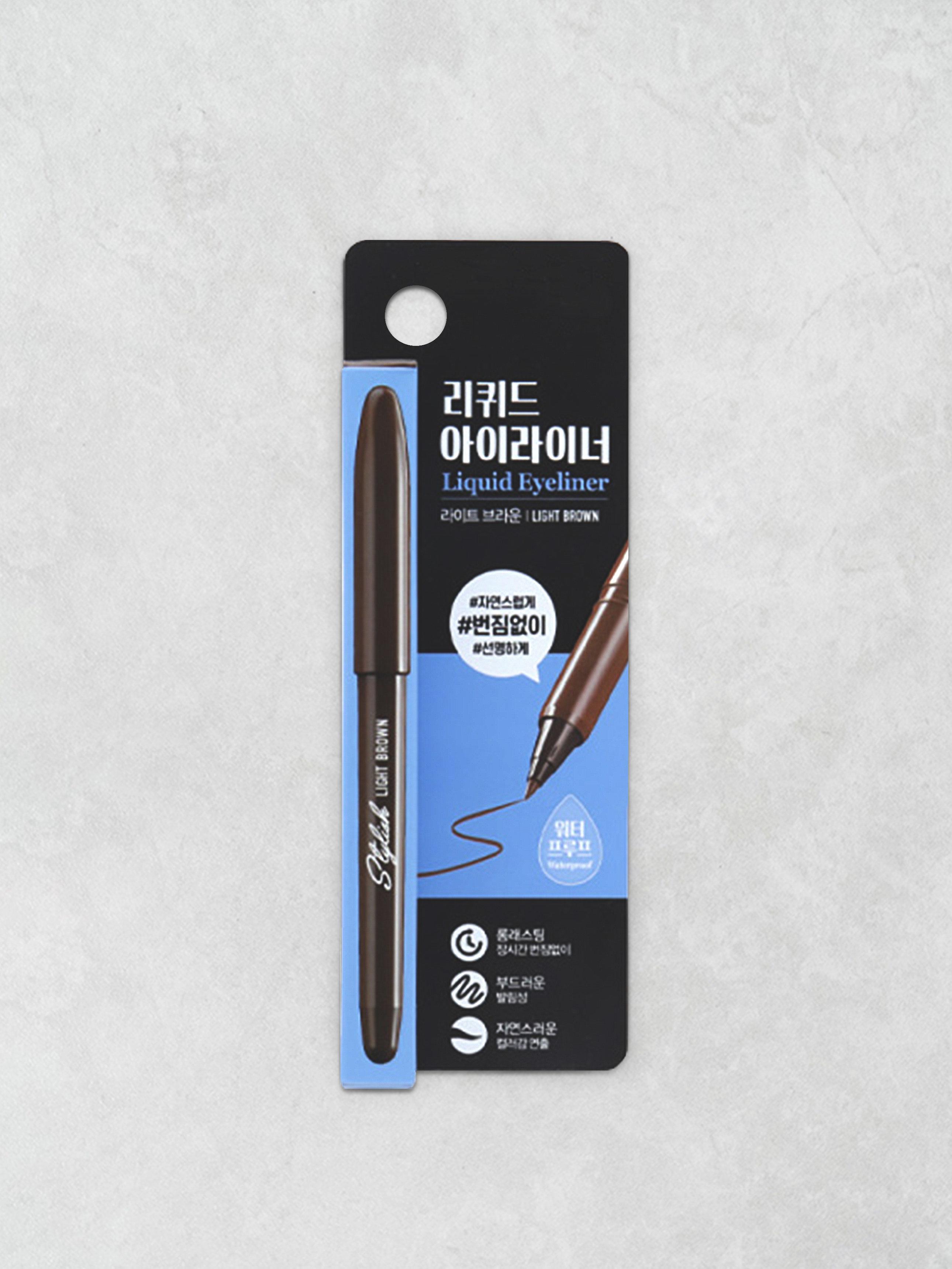 Stylish Brush Pen Eyeliner - Light Brown 1ea