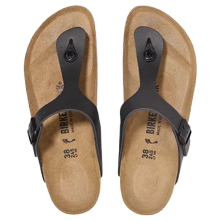 Birkenstock Gizeh EVA Abrasion Resistant Flip Flops Unisex Black Regular Loose Fit 1029231