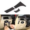 Soft Carbon Fiber Headlight Switch Sides Trim Sticker For BMW 3 Series E90 05-12