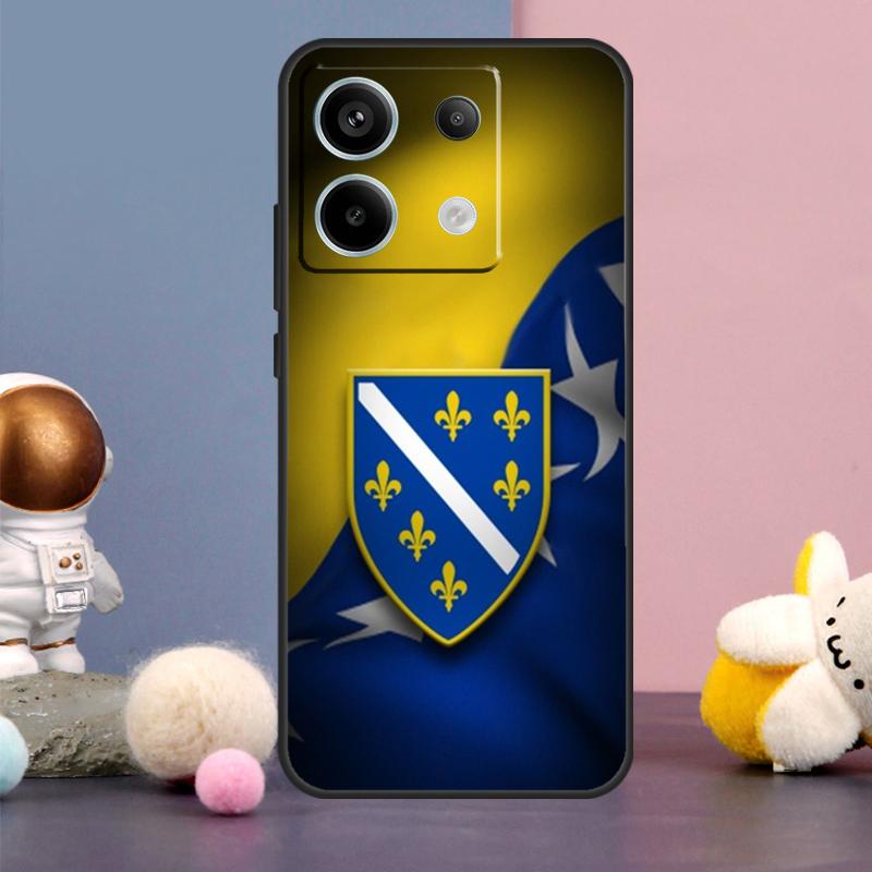 Cover Bandiera Bosnia ed Erzegovina per Xiaomi Redmi Note 13 12 11 9 10 Pro 12S 11S 10S 9S Redmi 13 12 10C 12C 13C Custodia