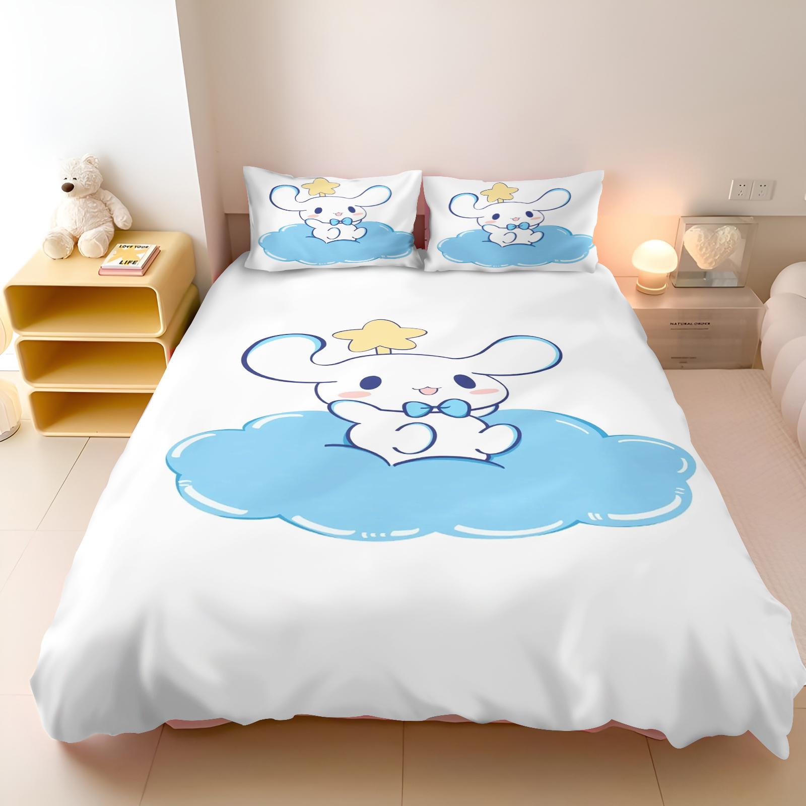 

Comforter Cinnamoroll Sanrio Modern Print Sanrio Mattress Bedding Sets Comforter Bedding 3 Piece Comforter (quilt)-EU Single(135*200cm)3pcs