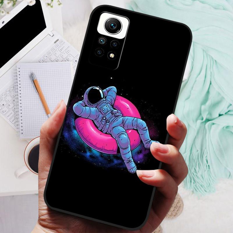 Cover For Redmi Note 12 Pro 4G Case Silicone Painted Soft Protective Black Coque For Xiaomi Redmi Note12 Pro 4G NFC Cartoon TPU
