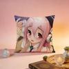 Popular SSUPER SONICOed Cushion Cover Premium SkinFriendly Pillow Case MultiPurpose for Home Office Travel