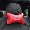 Car Seat Headrest Auto Carbon Fibre Neck Pillow For Volkswagen GTI Golf 6 7 8 Polo VW R-Line CC Passat Tiguan T-ROC Arteon  Taos