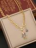 1 piece oil drop eye jewelry hand shaped pendant necklace, suitable for women's daily wear
