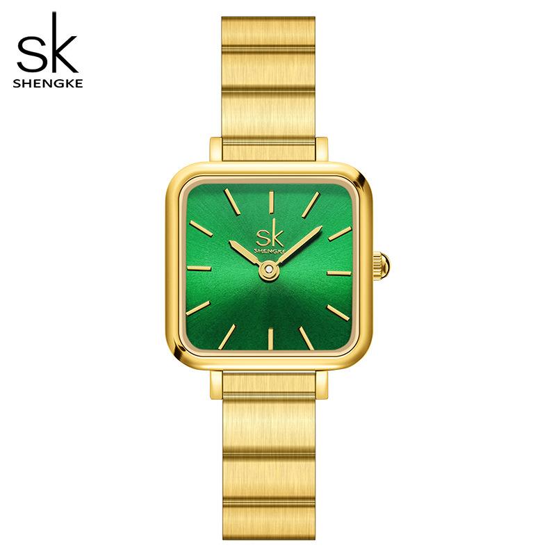 Women'S Watch Niche Square Watch Fashionable And Simple Bamboo Steel Belt Women'S Watch Women'S Quartz Watch Women'S 0178