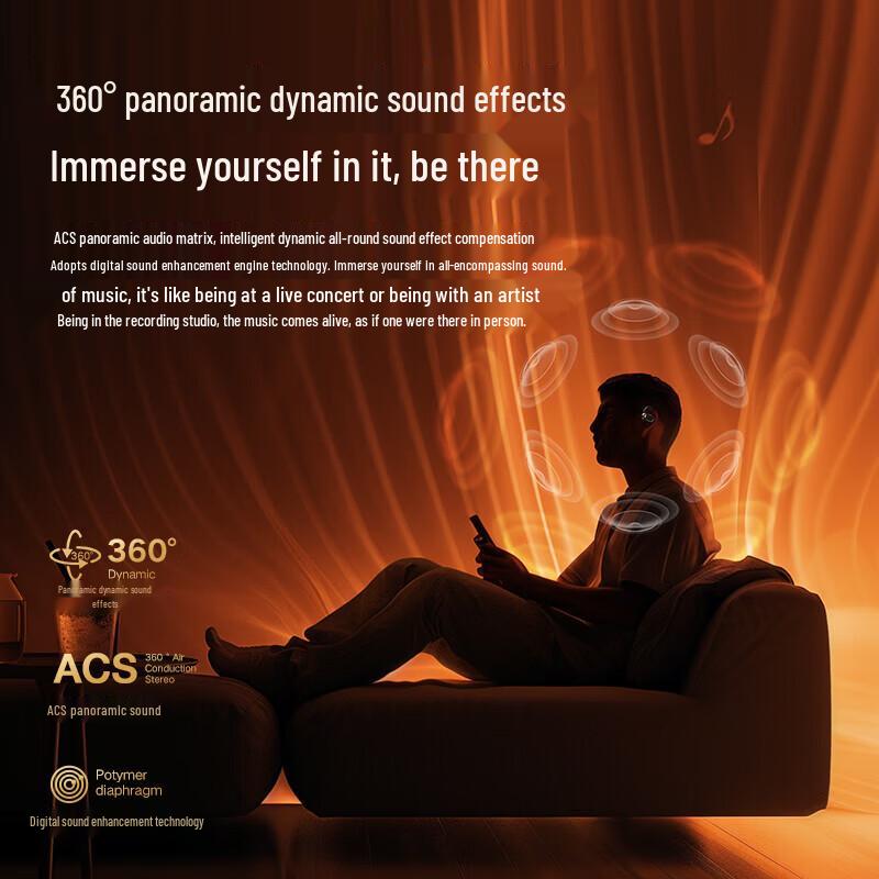 LINGCHEN J056 Open-Ear Bluetooth Ear Hook Headphones