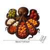 Octopus Charcuterie Platter Kitchen Serving Board with Wooden Handle for Cheese Meat Fruit Display