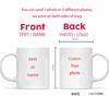 Personalised Your Photo Mug, Custom NAME IMAGE TEXT Cup,Customize Coffee Mugs, Tea Cups, Mothers Day, Wedding Gift 9 COLOURS