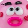 Sensory Stress Toy 1/2/5Pcs Dog Face Squeeze Toy Moldable Slow Rise Cartoon Expression Relaxation Hand Ball Relaxing Anxiety Relieving Fidget