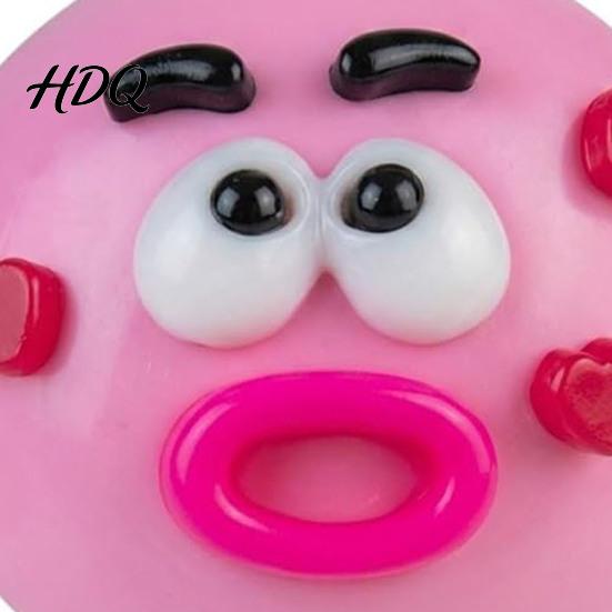 Sensory Stress Toy 1/2/5Pcs Dog Face Squeeze Toy Moldable Slow Rise Cartoon Expression Relaxation Hand Ball Relaxing Anxiety Relieving Fidget
