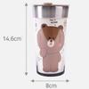 Lilpang Brown & Friends Double Wall Static Tumbler BF6202, Beige, 230ml