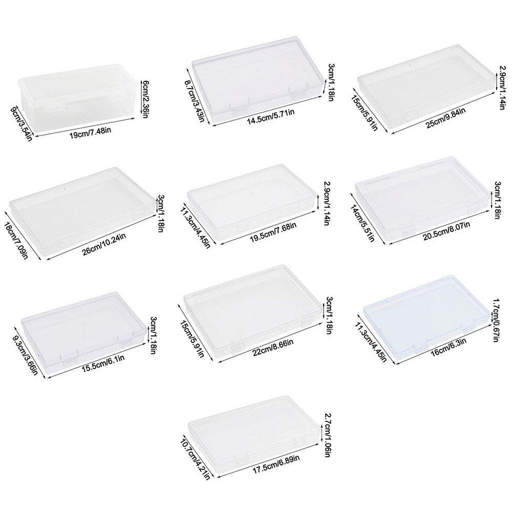 Transparent Desktop Storage Case Multifunctional Large Capacity Pencil Storage Box Dustproof Eco-Friendly PP Jewelry Organizer