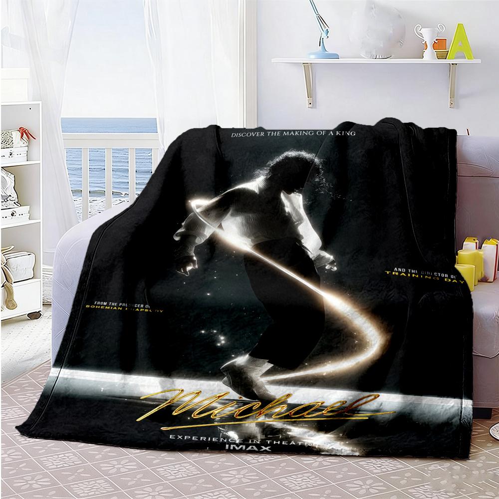Michael Jackson Blanket Durable Comfort Perfect For Couch Picnics Livingroom Four Seasons Universal Modern Perfect Gift For Relatives And Friends