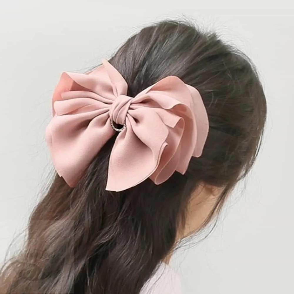 MLSTORE Cubic Pink Automatic Hairpin Half-Up Hairpin Pretty Hairpin